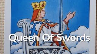 Twin Flames - Learn Tarot Series  Queen Of Swords