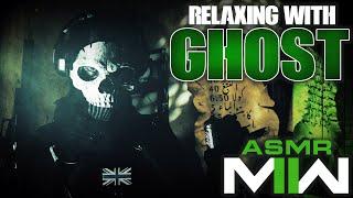 Relaxing with Ghost ASMR | COD MWII Roleplay (Hot Coffee, Bad Jokes, and Violence)
