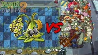 Plants Vs. Zombies 2 - Stickybomb Rice Max Level VS. ALL Gargantuar