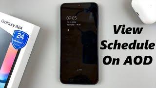 How To Show Todays Calendar Schedule On Always On Display On Samsung Galaxy A24