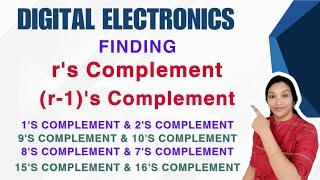 DE | r's Complement & (r-1)'s Complement in Telugu | 1's&2's | 9's&10's | 8's&7's | 15's&16's |