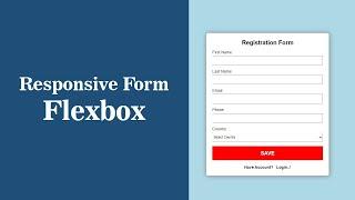 73#Responsive Form with Flexbox | CSS Flexbox