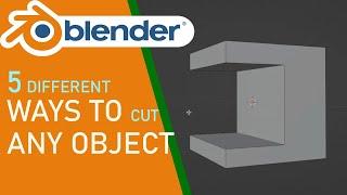 Blender 5 Different Ways To Cut Any Object