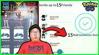How to Send 15 Invites for Remote Raids in Pokemon GO
