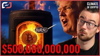 $500 BILLION GONE! Bitcoin Has CRASHED Since Trump Was Inaugurated. Why? - And Will It Continue?