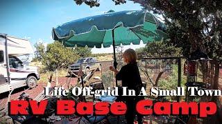 Living Off Grid In A Small Town | Supporting Local Business, Helping A Neighbor & Fixing Driveway