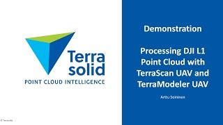 Processing DJI L1 Point Cloud with TerraScan UAV and TerraModeler UAV