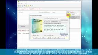 How to extract phone, mobile, fax numbers from files - Phone Number Extractor Files Software