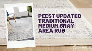 Peest Updated Traditional Medium Gray Area Rug