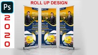 How To Design Roll Up Banner 2020 In Photoshop