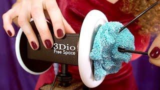 Floam & Slime! ASMR Ear Cleaning & Ear Massage Sounds – Binaural Whisper 3Dio