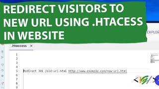 How to Redirect Visitors to a New URL using .Htaccess in Website | WordPress | HTML | PHP