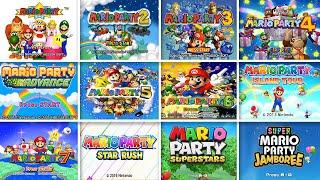 Evolution Of Mario Party Games Start Screen (1998 - 2024)