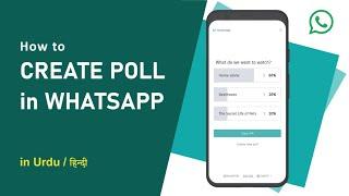 Create Poll in WhatsApp | DW Faisalabad