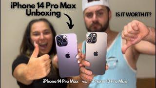 iPhone 14 Pro Max Unboxing! Side by Side Video Comparison with iPhone 13 Pro Max