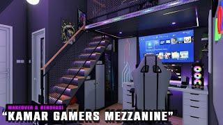 BEDROOM MAKEOVER, Desain Kamar Mezzanine Buat Gamers | SIMPLE 2022