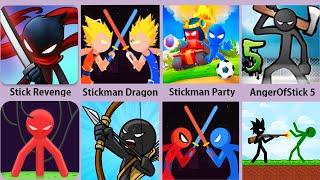Stick War,Stickman Zombie,Stickaman Party,AngerOfStick 5,Supreme Spider