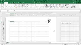 How to insert and modify picture in header/footer of worksheet in Excel