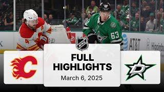 NHL Highlights | Flames vs. Stars | March 06, 2025