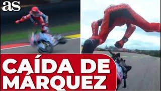 La BRUTAL CAÍDA de MÁRQUEZ en MOTOGP