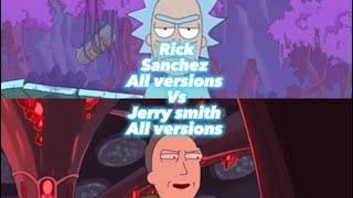 Rick Sanchez all versions vs jerry smith all versions