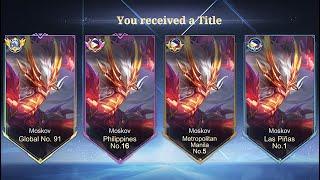 MOONTON THANKYOU FOR THIS MOSKOV GLOBAL BADGE! FINALLY REAL TOP GLOBAL GAMEPLAY IN HIGH RANKED GAME!