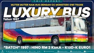 Momen Langka Naik Bus Langka! LUXURY BUS GWI TRANS : Batch HINO RM 2 KSKA by Karoseri Adi Putro