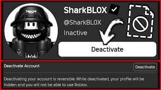 THE NEW ACCOUNT DELETE BUTTON UPDATE... What happens if you click the button? (ROBLOX)