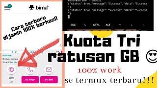 CARA MENDAPATKAN KUOTA TRI GRATIS 100gb | Via Termux 100% work...Script Termux terbaru