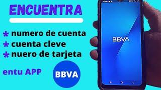 BBVA como saber mi CUENTA en tu APLICACION