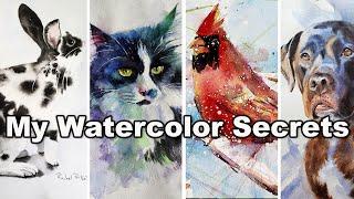 Fresh Watercolor Tips No One is Talking About + Sam the Tuxedo Cat