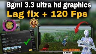 Bgmi 3.3 update lag fix + 120 fps setting  bgmi 3.3 120 fps || bgmi 3.3 lag fix #bgmi #bgmi3.3