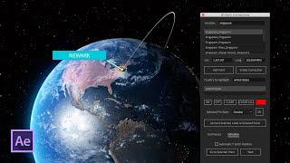 Create 3D PATH ANIMATIONS Around the WorldAdobe After Effects 2019 Tutorial