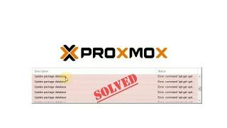 Error Update Package Database Pada Proxmox