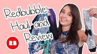 Redbubble Haul and Review of Products featuring my Artwork - Dress, Tops, Scarf, Stickers and more