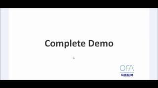 Complete demo of the features available on OFA