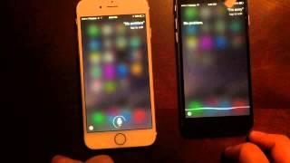 Male and female Siri talking to each other!