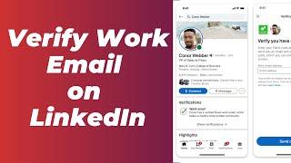 How to Verify Work Email address on LinkedIn | Verify Work Email on LinkedIn