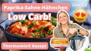  UNWIDERSTEHLICH cremiges Low Carb Paprika-Sahne-Hähnchen  | Thermomix® Rezept