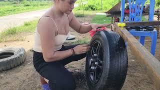 Genius girl repairs and builds a car - (P2).