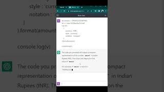 How Chat GPT Can Explain a code snippet #Shorts