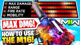 MAX DAMAGE "M16" CLASS SETUP IN MODERN WARFARE 2! (The Best M16 Class Setup in MW2)