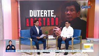 Ex-Pres. Duterte, arestado para sa kasong Crimes Against Humanity | Unang Hirit