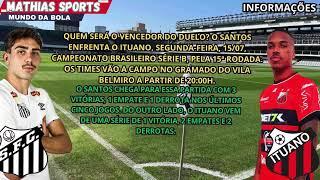 Santos x Ituano | Brasileirão Série B | Confira as informações da partida