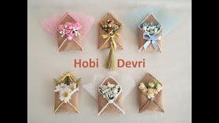 DIY,Letter Wedding Favors,Gift from Burlap,Envelope Magnet,Zarf Nikah Şekeri Yapımı,Mektup Hediyelik