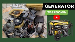 HOW TO REPAIR SMALL GENERATOR ENGINE|HOW TO RESTORE ABADONED GENERATOR,COMPLETE TEAR DOWN  PT 1/3