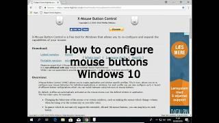 How to configure mouse buttons Windows 10