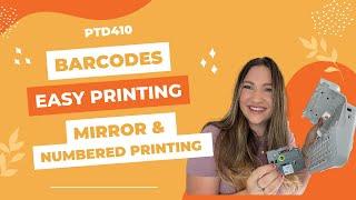 Brother PTD410 - Barcodes, Mirror Printing, Number Printing, Print Preview, Save Labels and more!