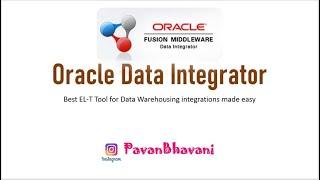 Oracle Data Integrator Overview & Architecture