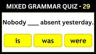 Mixed English Tenses Quiz | Can you Score 10/10 on this Grammar Test? Kidsa2z
